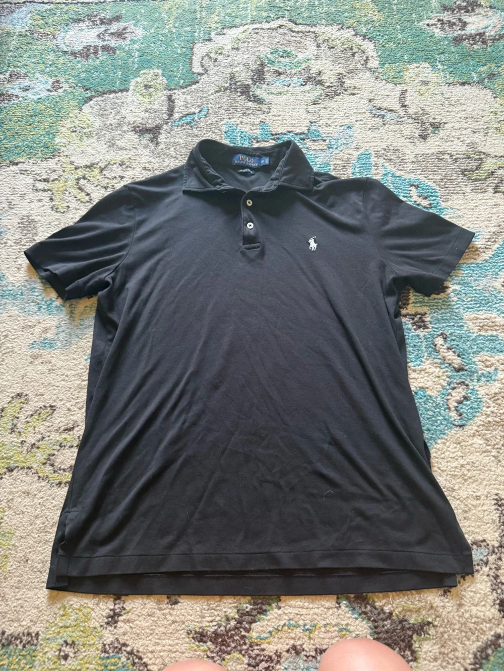 Polo Ralph Lauren Pima Soft Touch Black Shirt Men’s Medium 100% Cotton Classic